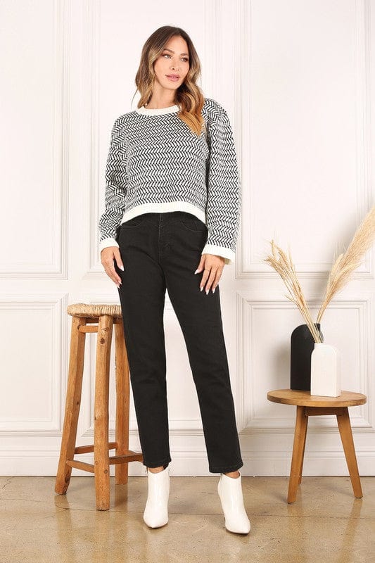 Women's crew neck sweater