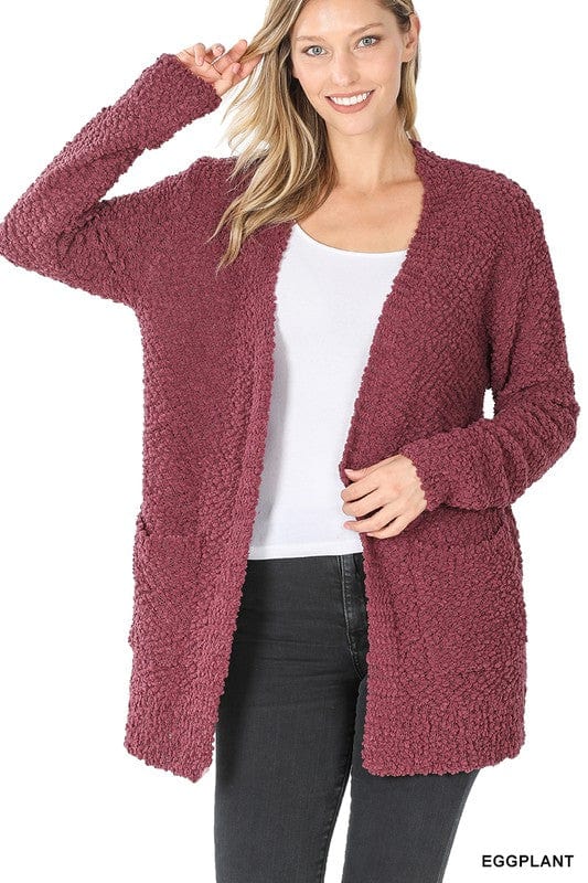 Long Sleeve Sweater Cardigan with Pockets