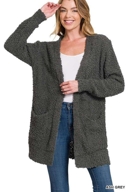 Long Sleeve Sweater Cardigan with Pockets