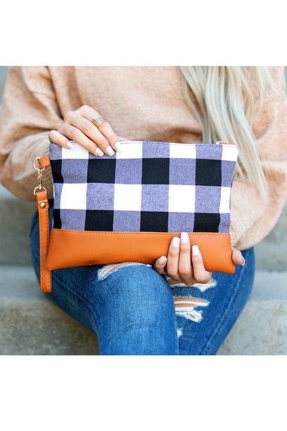 Buffalo Plaid Clutch