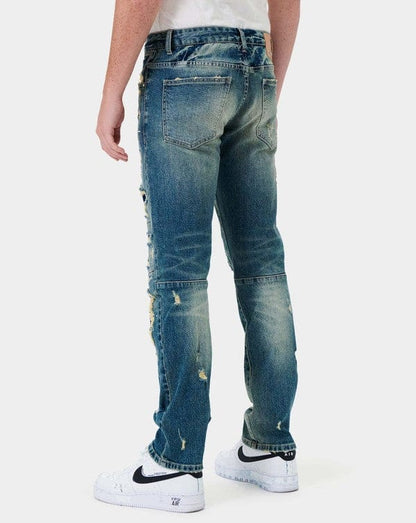 Men's Repair Straight Denim Jeans