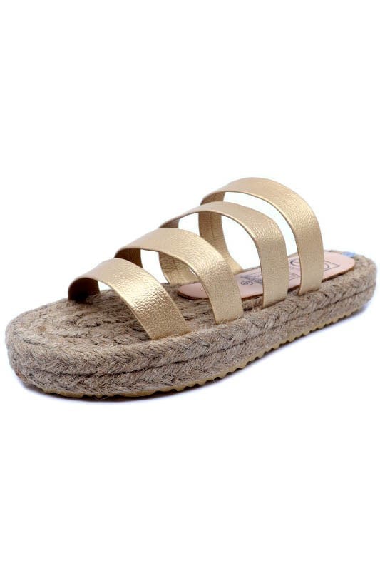 Women's Four band Espadrille Slide