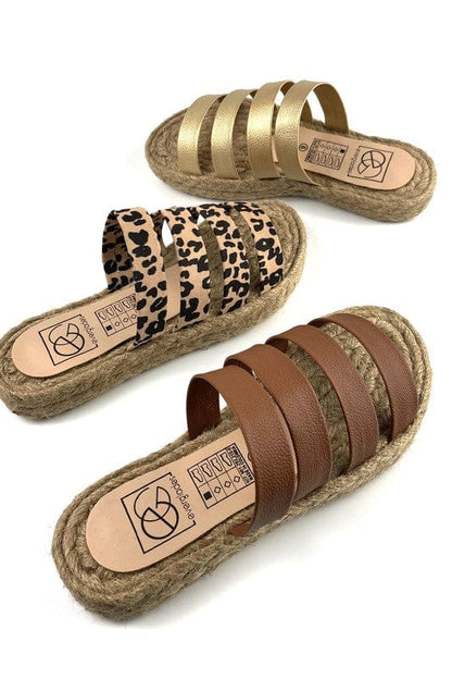 Women's Four band Espadrille Slide