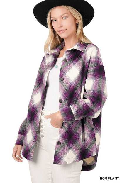 Yarn Dyed Plaid Jackett With Pockets