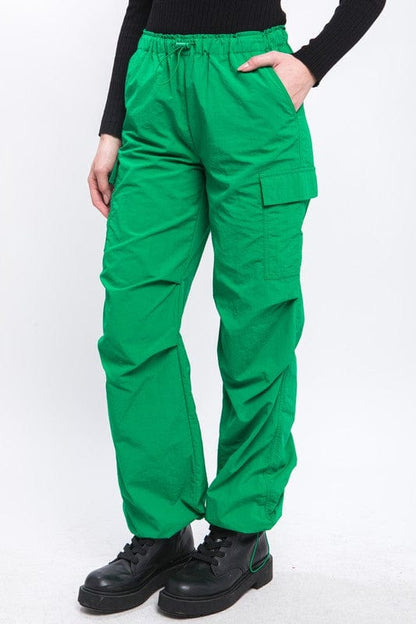 Loose Fit Parachute Cargo Pants