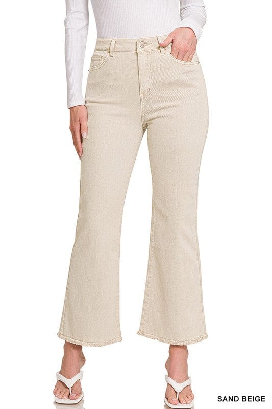 Women's acid washed high waist Pants