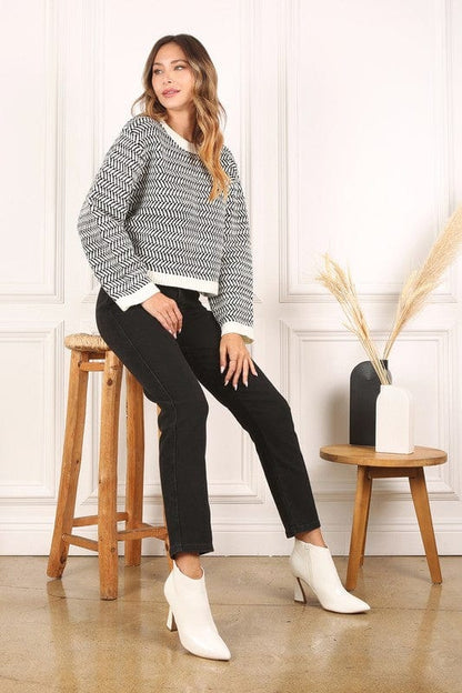 Women's crew neck sweater