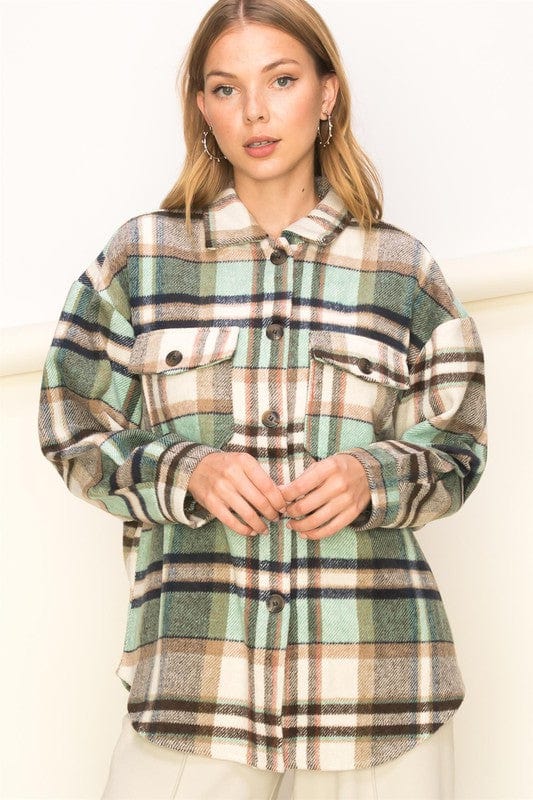 Women's Plaid Pattern Top