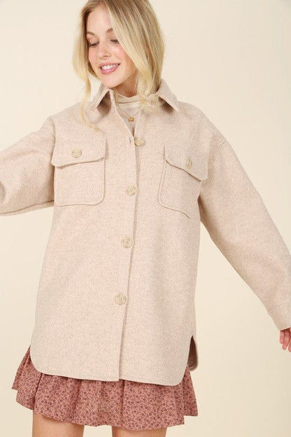 Women's Light beige jacket with pockets