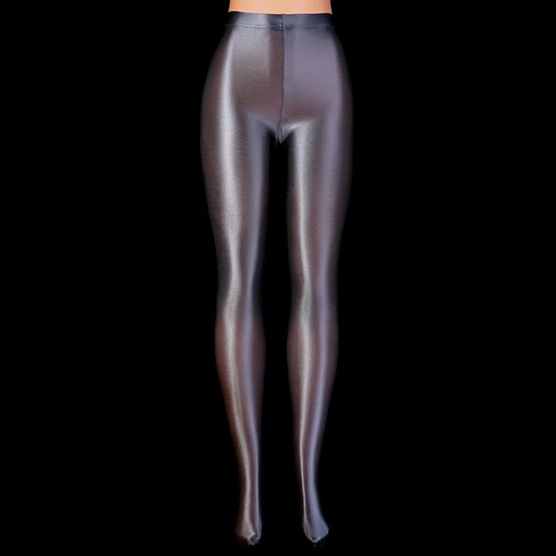 Transparent glossy yoga pants