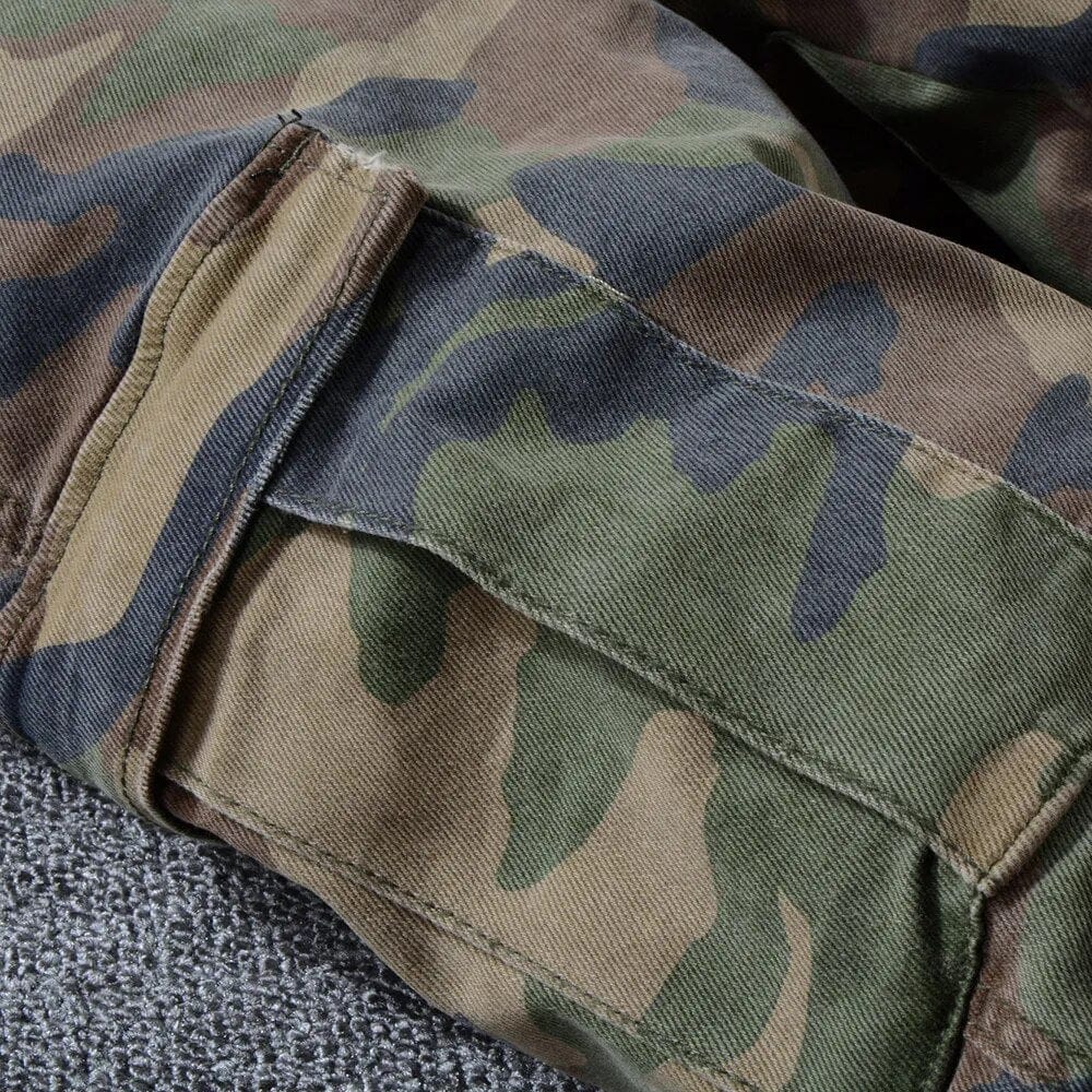 Men's Military Camouflage Jeans