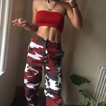 Women Camo Cargo Pants