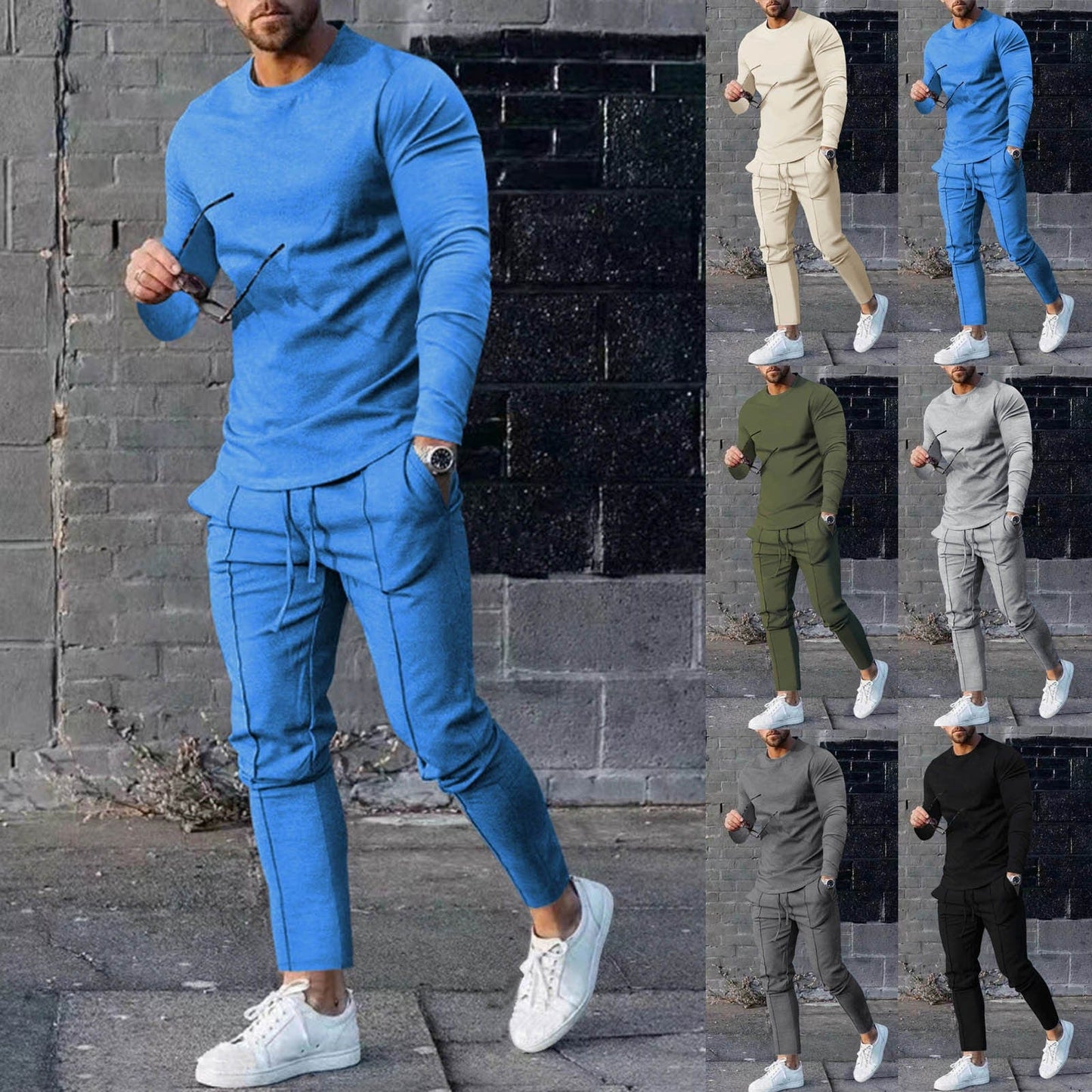 Men's Long Sleeve Two piece Set