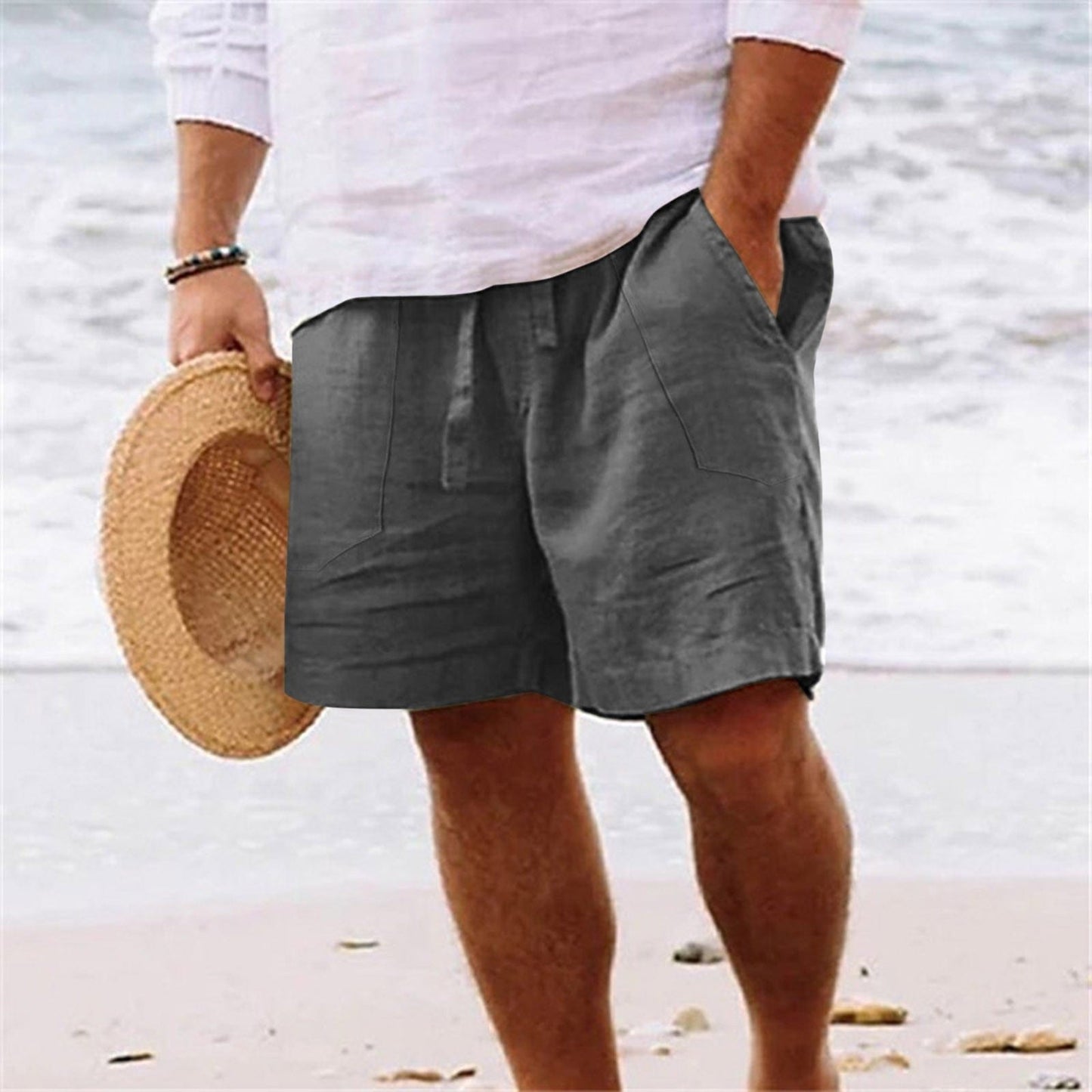 Men's Cotton Linen Shorts