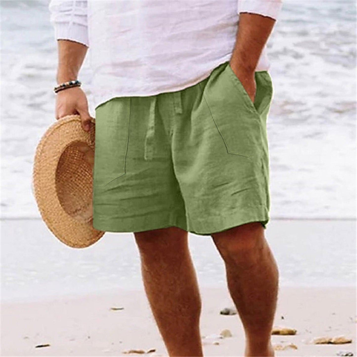 Men's Cotton Linen Shorts