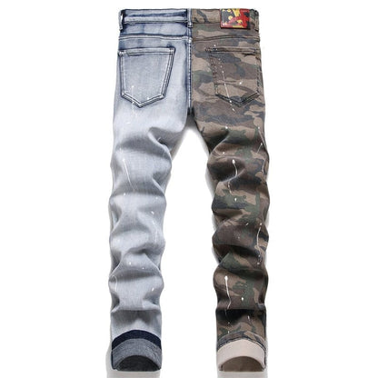 Men's Patchwork Jeans