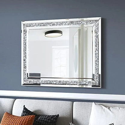 32x24 Luxury Silver Wall Mirror