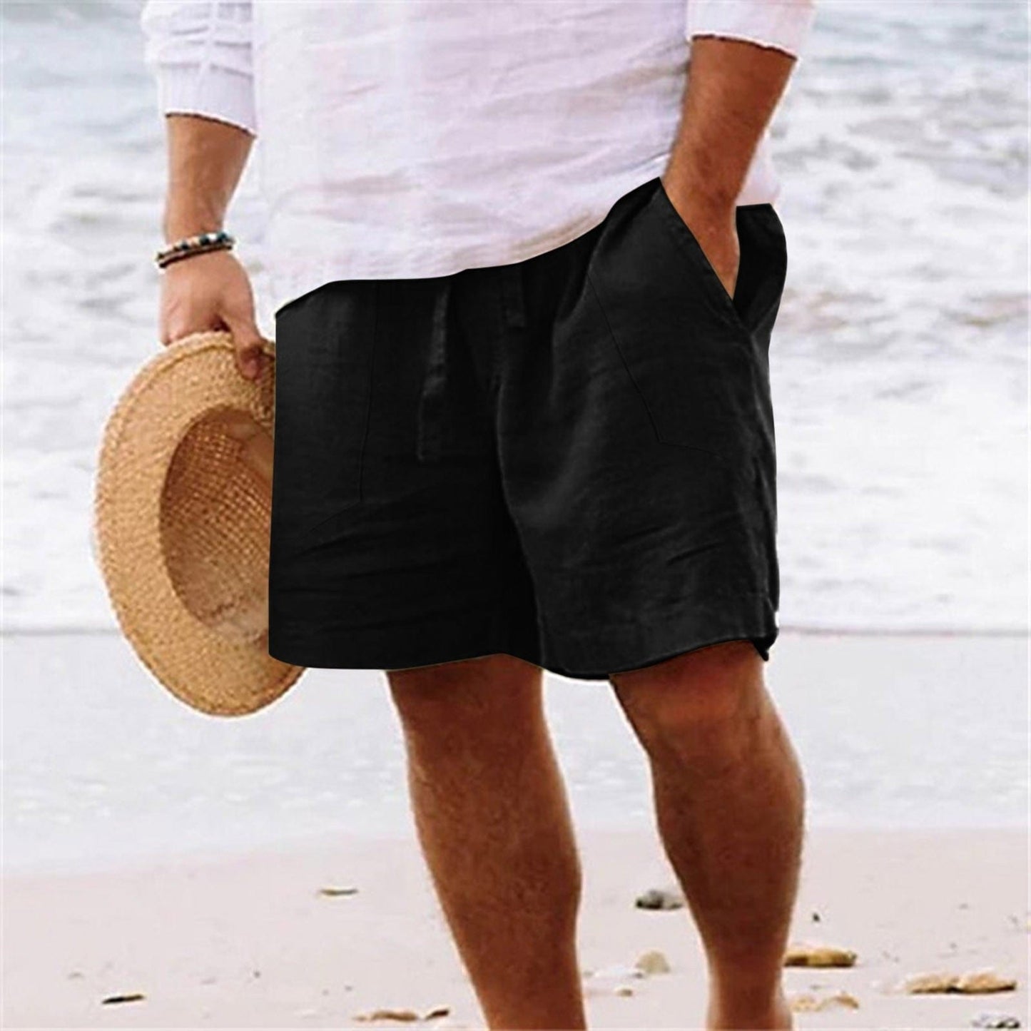 Men's Cotton Linen Shorts