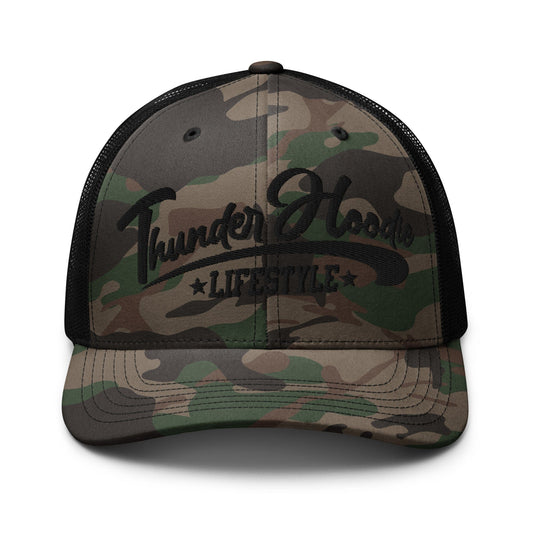 Camouflage trucker hat