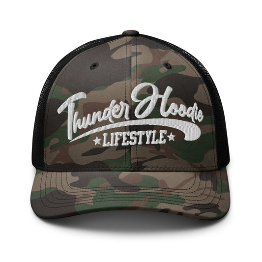 Camouflage trucker hat