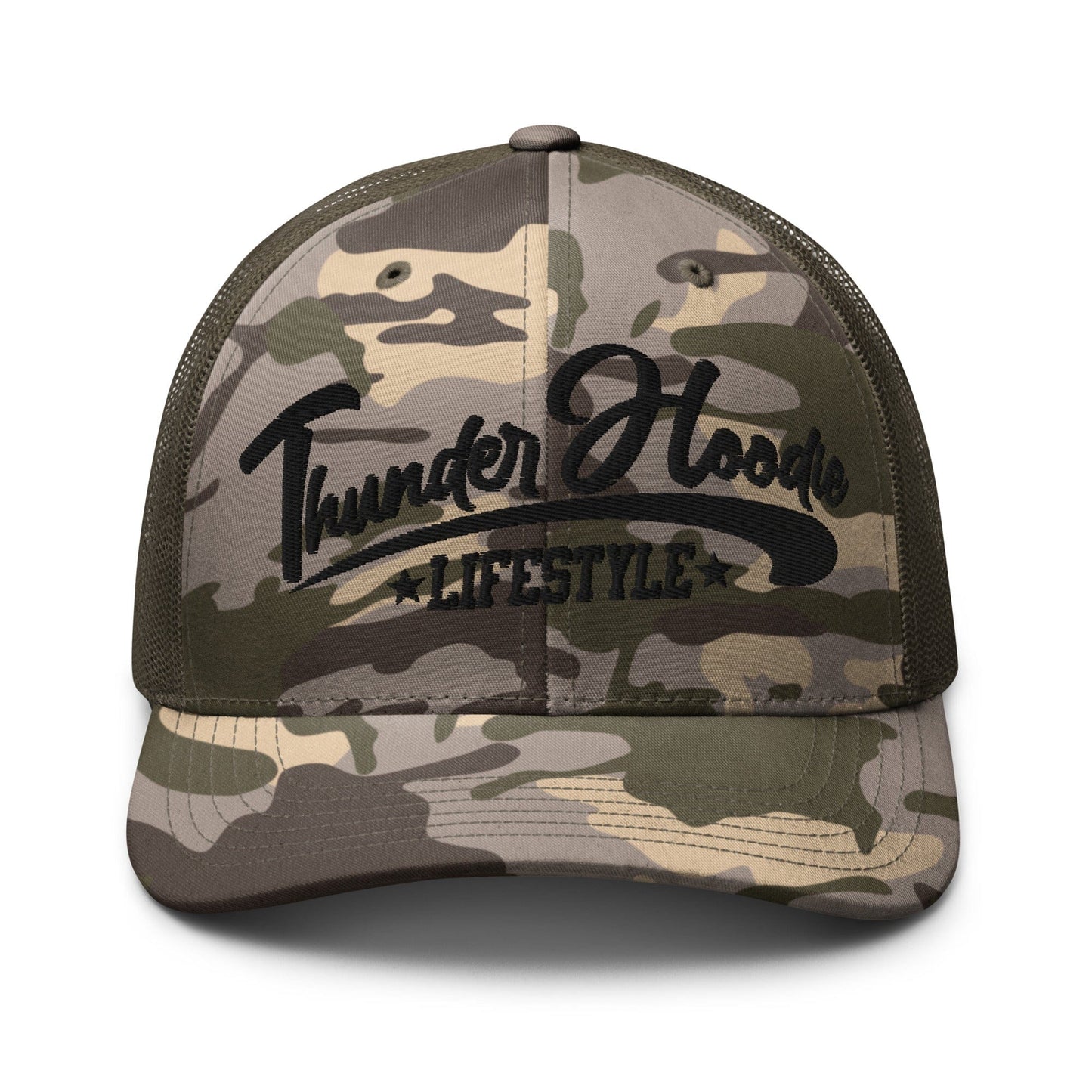 Camouflage trucker hat