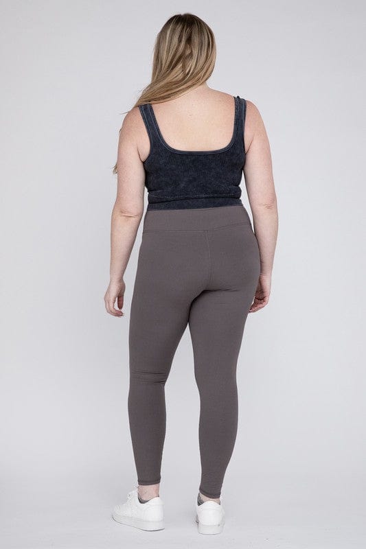 Plus V Waist Full Length Leggings