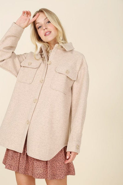 Women's Light beige jacket with pockets