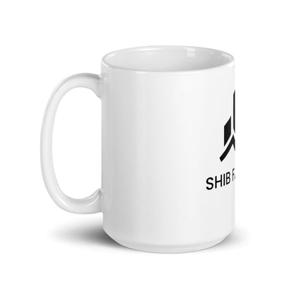 White glossy mug