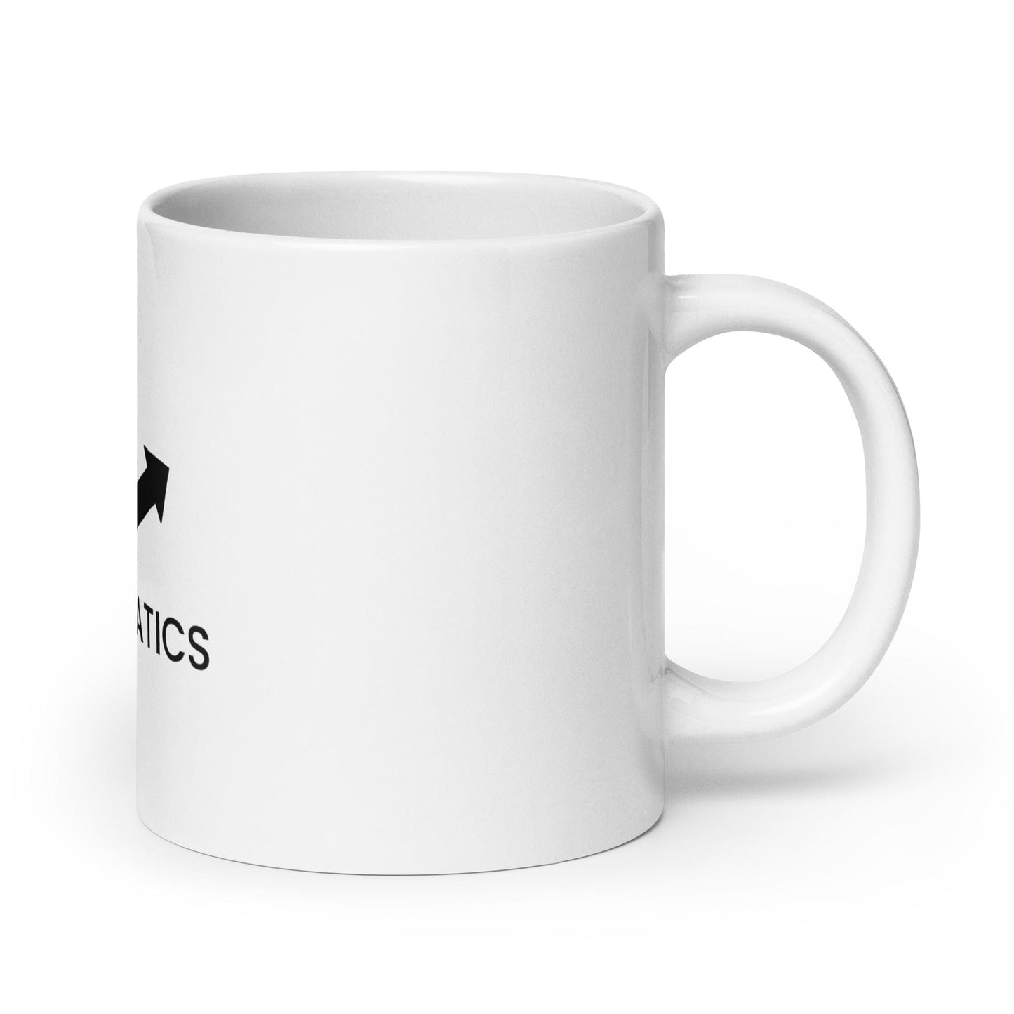 White glossy mug