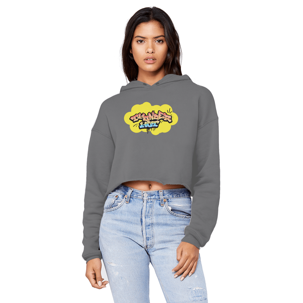 Unisex Cropped Raw Hoodie