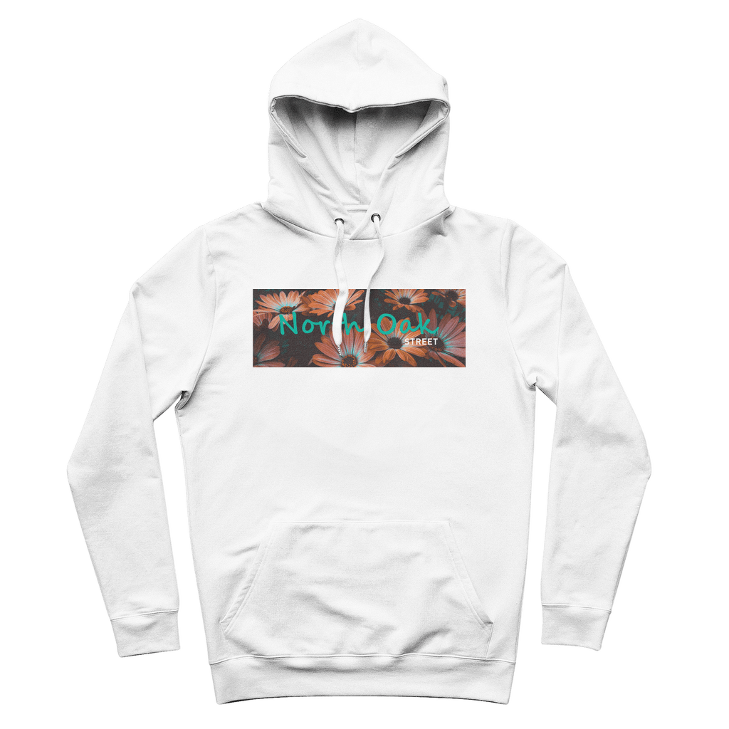 Boxed Logo Flower Hoodie