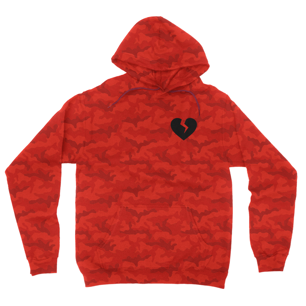 Broken Heart Camouflage Hoodie