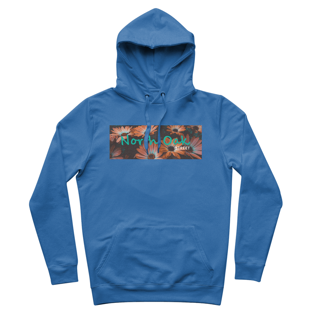 Boxed Logo Flower Hoodie