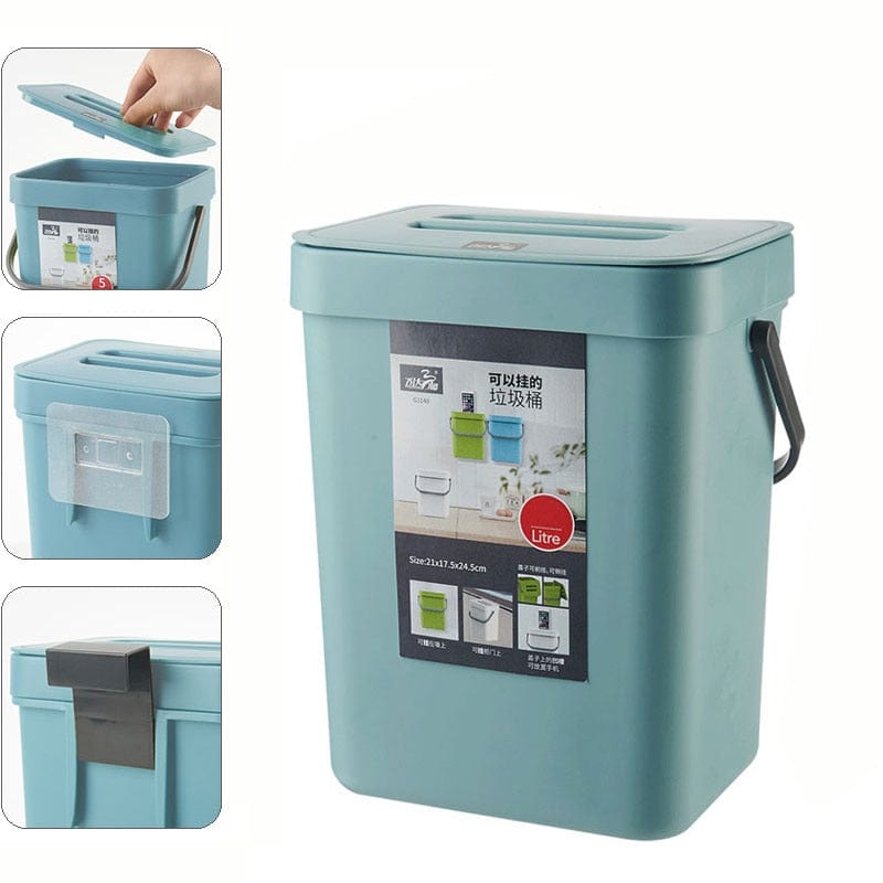 Wall Mounted Folding Waste Bin