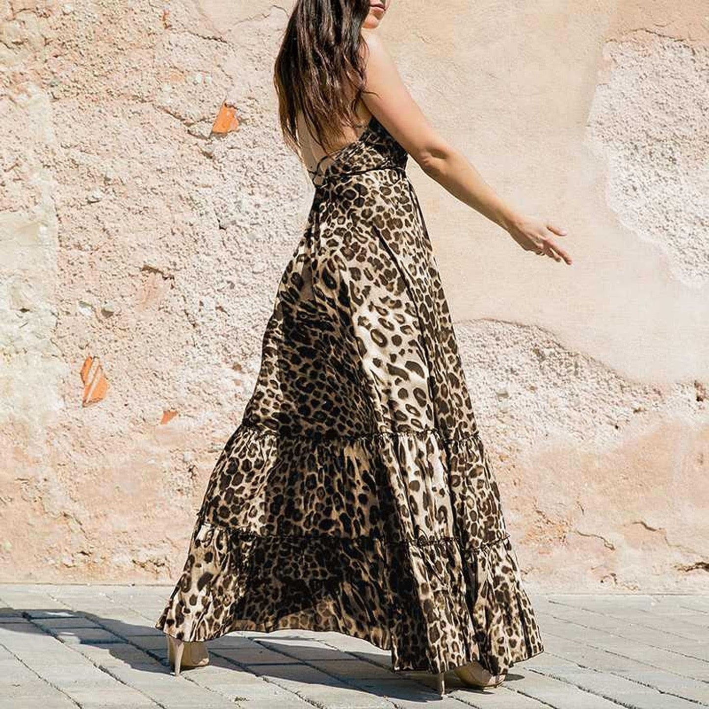 Women Sexy Leopard Dresses