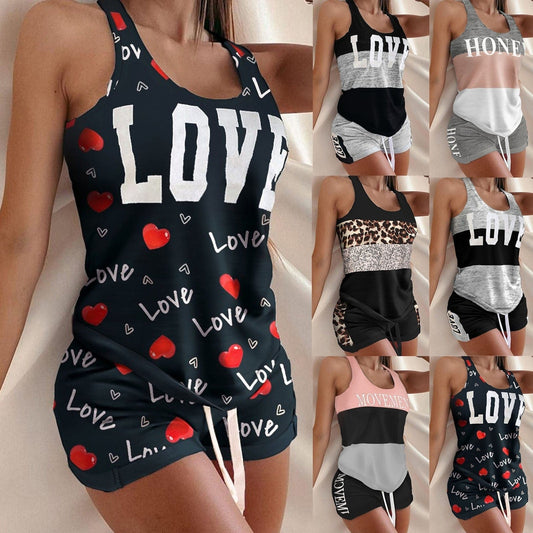 Love 2Pcs Women Shorts