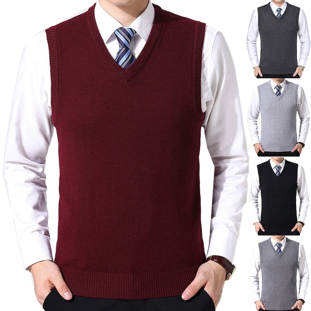 Men's Casual Woolen Vest