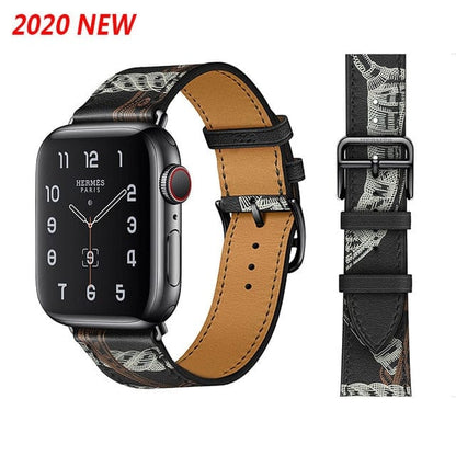 Solid Color Leather loop Bracelet for Apple Watch