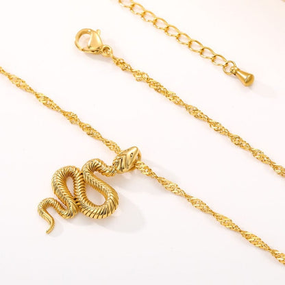 Snake Pendant Necklace For Women