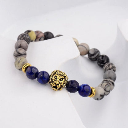 Crown Lion Bracelet for Men