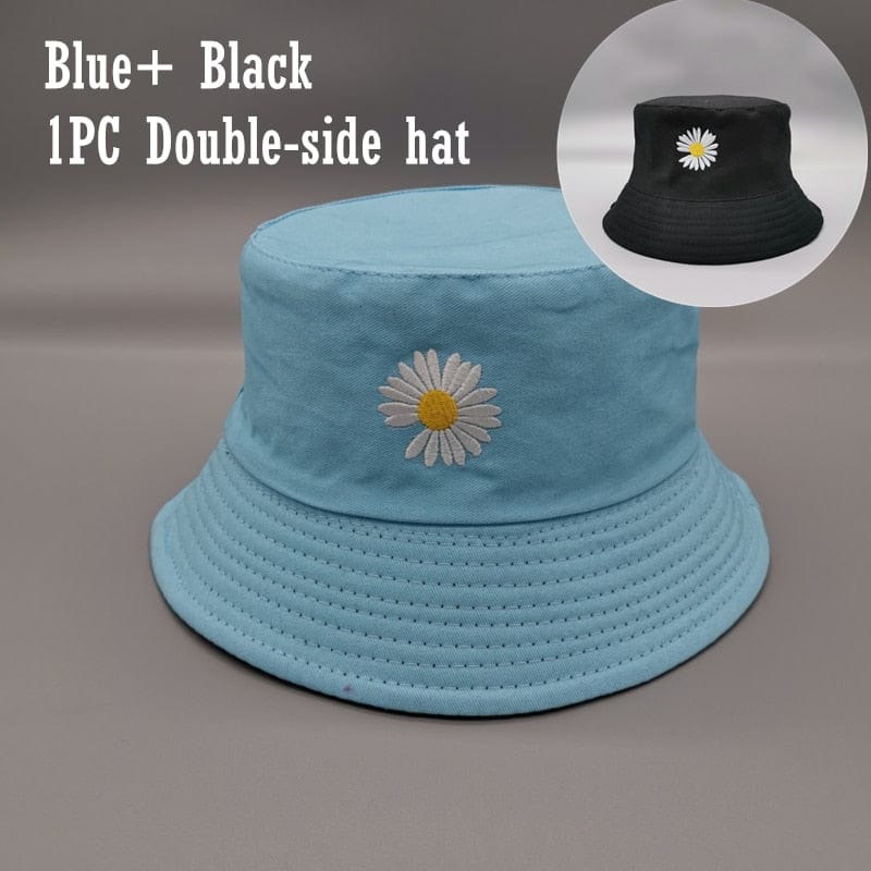 Women Double-side Bucket Fishing Hats