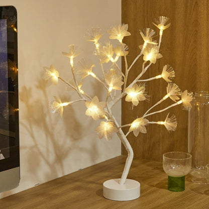 USB Battery Operated LED Table Lamp Rose Flower