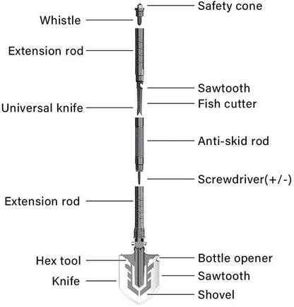 Outdoor Multi-purpose Shovel