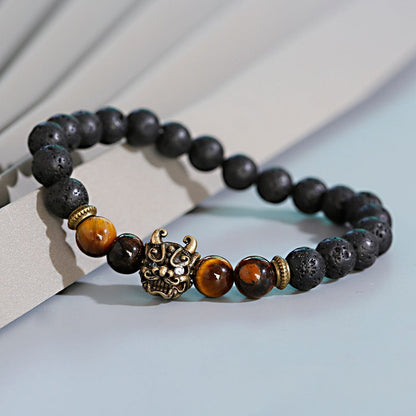 Crown Lion Bracelet for Men