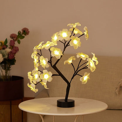 USB Battery Operated LED Table Lamp Rose Flower