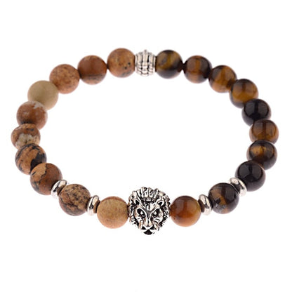 Crown Lion Bracelet for Men