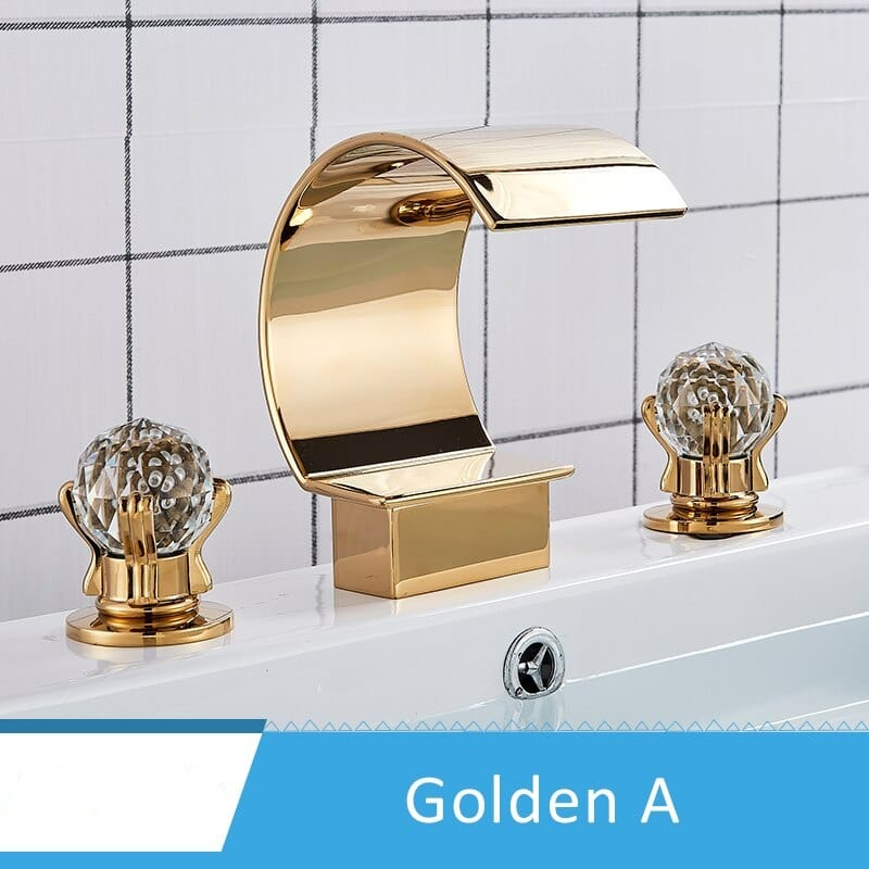 Luxury Golden Bathroom Faucet for Vessel Sink