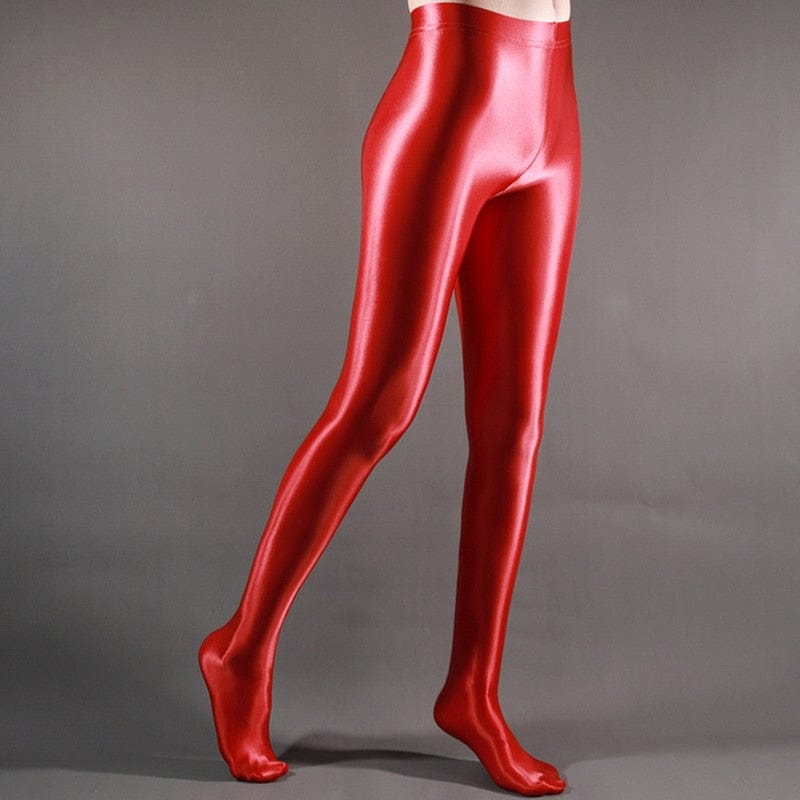 Transparent glossy yoga pants