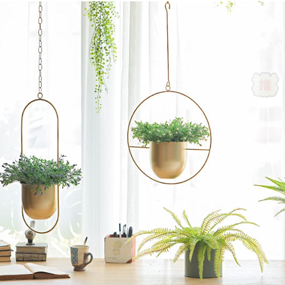 10 Type Metal Hanging Flower Pot