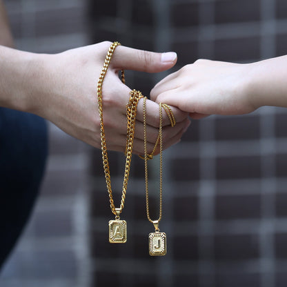 A-Z Pendant Letter Necklace